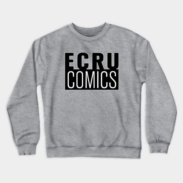 ECRU COMICS LOGO ALTERNATE Crewneck Sweatshirt by carrillo_art_studios